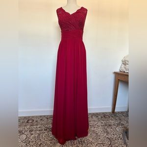 Berry formal dress